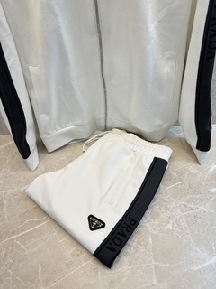 Conjunto Prada Branco e Preto Masculino Italiana - comprar online