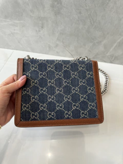 Bolsa Gucci Dionysus Mini Marrom Jeans Italiana na internet
