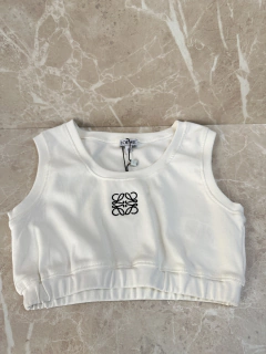 Blusa Cropped Loewe Branca - comprar online