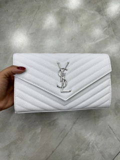 Bolsa YSL Envelope Branca Italiana
