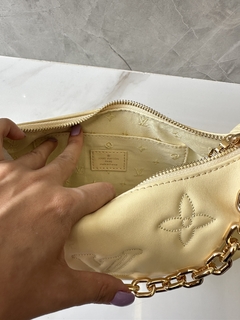 Bolsa Louis Vuitton Meia Lua Amarela Italiana - loja online