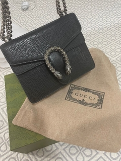 Bolsa Gucci Dionysus Mini Preta com Cristais Italiana