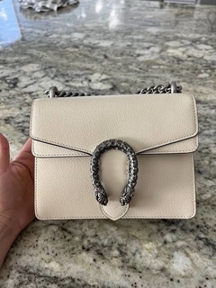 Bolsa Gucci Dionysus Mini Off-White com Cristais Italiana