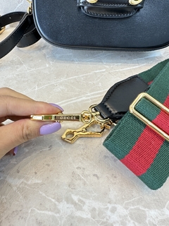 Bolsa Gucci Horsebit 1955 Mini Preta Italiana - comprar online