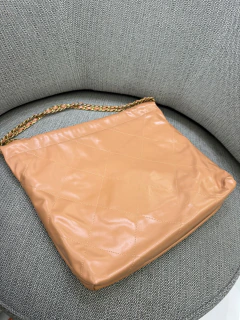 Bolsa Chanel 22 Média Caramelo - loja online