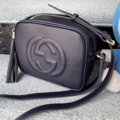 Bolsa Gucci Soho Disco Azul Marinho Italiana - comprar online
