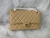 Bolsa Chanel 2.55 Bege Couro Caviar com Dourado Italiana