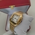 Relógio Cartier Santos Dourado Italiana - Bolsas e Grife