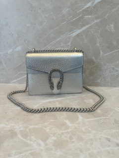Bolsa Gucci Dionysus Mini Prata Italiana