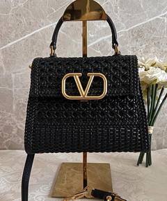 Bolsa VLTN Média Preta Italiana