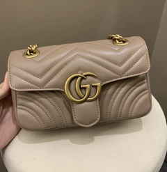 Bolsa Gucci Marmont Mini Shoulder Nude Italiana