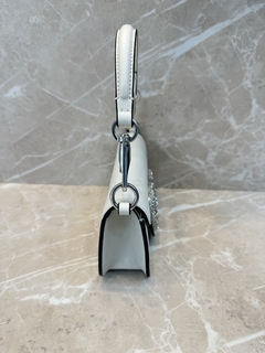 Bolsa VLTN Locò Branco Off White Pequena Brilhante Italiana - comprar online