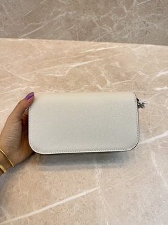 Imagem do Bolsa VLTN Locò Branco Off White Pequena Brilhante Italiana