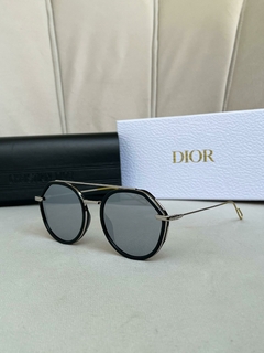 Óculos Dior Preto com Prata Italiana - comprar online