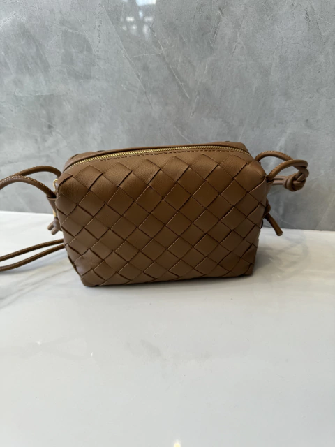 Bolsa Bottega Loop Caramelo Italiana