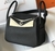 Bolsa Hermès Lindy Preta com Prata Italiana