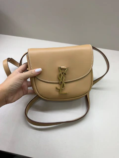 Bolsa Ysl Kaia Pequena Marrom Claro