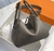 Bolsa Hermès Lindy Cinza Fendi com Dourado Italiana - Bolsas e Grife