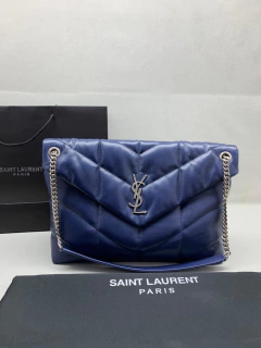 Bolsa Ysl loulou puffer grande Azul Italiana