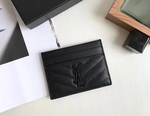 Porta Cartão YSL All BLack Italiana