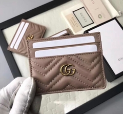 Porta Cartões Gucci Marmont Nude Italiana