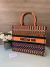 Bolsa Dior Book Tote Laranja bordada Italiana
