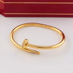 Pulseira Bracelete Cartier Juste un Clou Prego Com Brilho - Bolsas e Grife