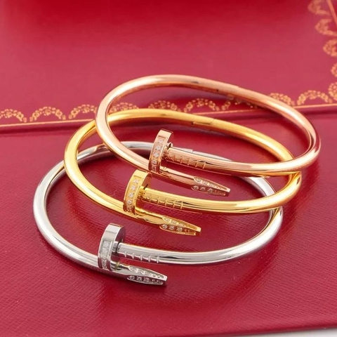 Pulseira Bracelete Cartier Juste un Clou Prego Com Brilho