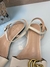 Sandália Rasteira Gucci Couro Branco Double G Italiana - Bolsas e Grife