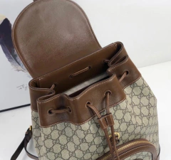 Imagem do Mochila Gucci Horsebit 1955 GG Supreme Marrom Italiana