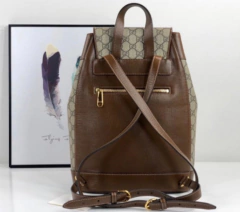 Mochila Gucci Horsebit 1955 GG Supreme Marrom Italiana - Bolsas e Grife