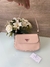 Bolsa Cleo com Aba Rosa Italiana