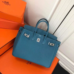 Bolsa Hermès Birkin 30 Azul Italiana
