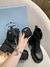 Bota Monolith Couro e Nylon Preta Italiana - loja online