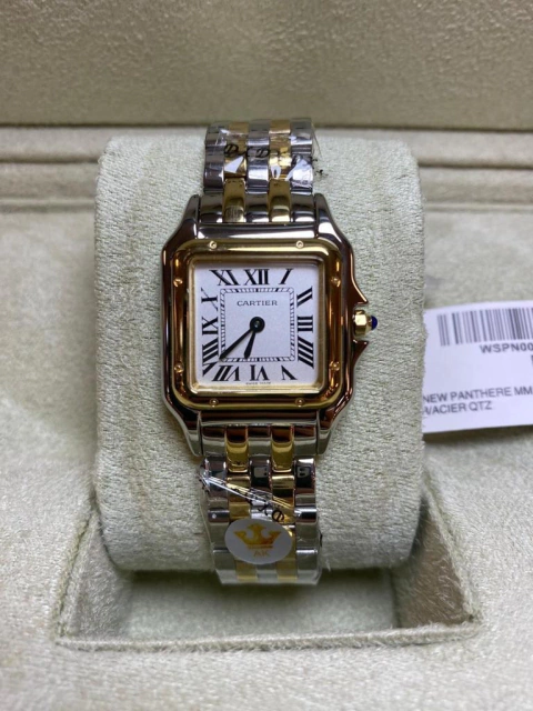 Cartier Panthère Prata e Dourado Médio Italiana