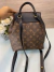 Mochila Louis Vuitton Montsouris Monogram com Preto Italiana - loja online