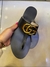 Rasteira Gucci Double G Preta - Bolsas e Grife