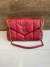 Bolsa YSL Loulou Puffer Vermelha/Dourada Italiana