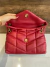 Bolsa YSL Loulou Puffer Vermelha/Dourada Italiana - loja online