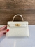 Bolsa Hermes Kelly Mini 20 Off-White Italiana - loja online