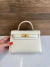 Bolsa Hermes Kelly Mini 20 Off-White Italiana - loja online