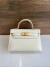 Bolsa Hermes Kelly Mini 20 Off-White Italiana