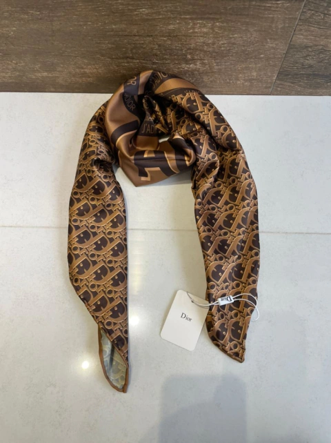 Lenço Dior Marrom Italiana