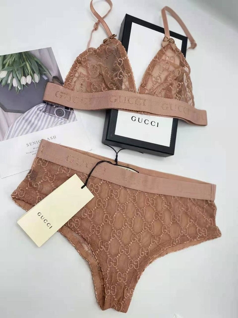 Lingerie Gucci GG Tule Nude italiana