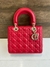 Bolsa Lady Dior Média Vermelha Italiana