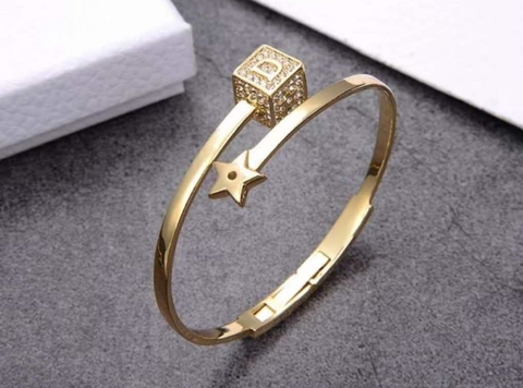 Bracelete Dior Dourado Italiana
