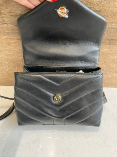 Bolsa YSL LouLou Toy Preta/Dourada Italiana - comprar online