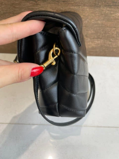 Bolsa YSL LouLou Toy Preta/Dourada Italiana - Bolsas e Grife