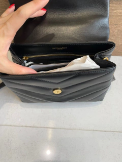 Bolsa YSL LouLou Toy Preta/Dourada Italiana na internet