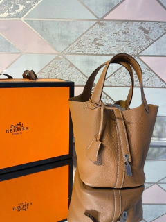 Bolsa Hermes Picotin Lock 18 Caramelo Italiana